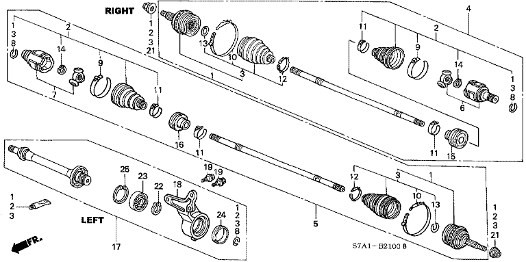 Front Drive Shaft/Half Shaft (1.7L)