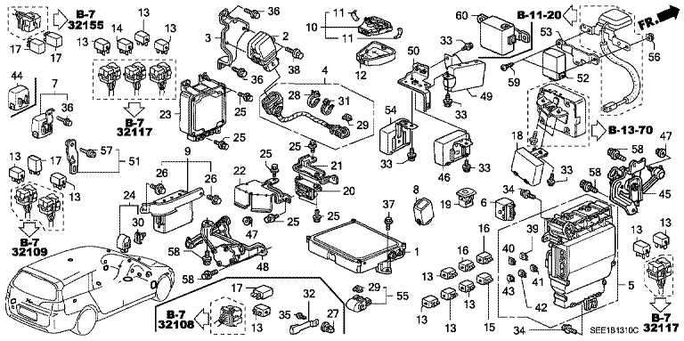 Control unit (interior)