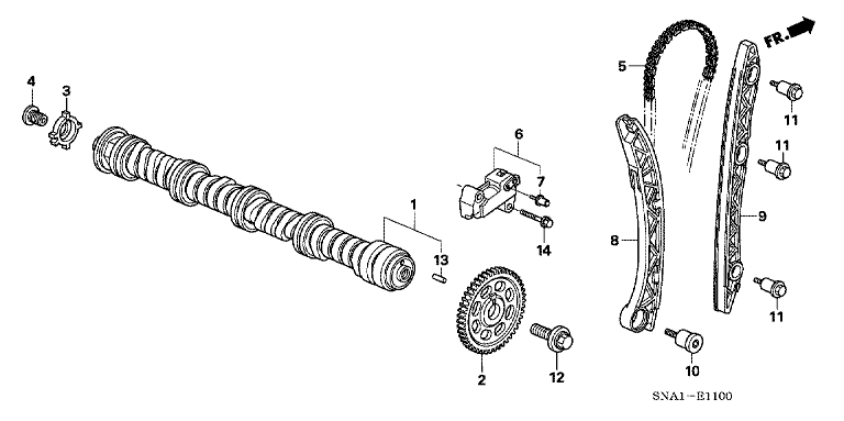 Camshaft/Cam Chain (1.8L)