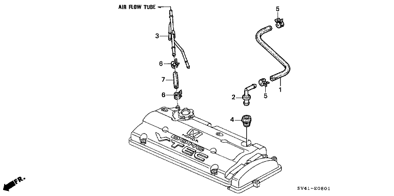 Breather tube (DOHC)