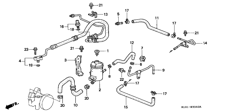 Power steering hose/pipe