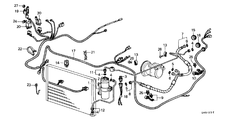 Air conditioning (hose/valve) (DENSO) (Dealer-installed)