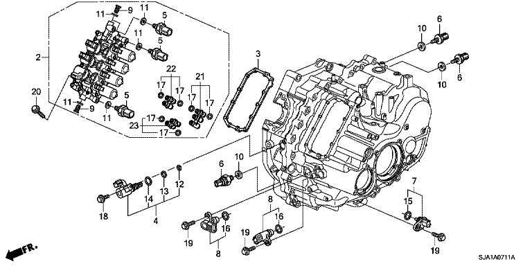 Sensor/solenoid/secondary body (6AT)