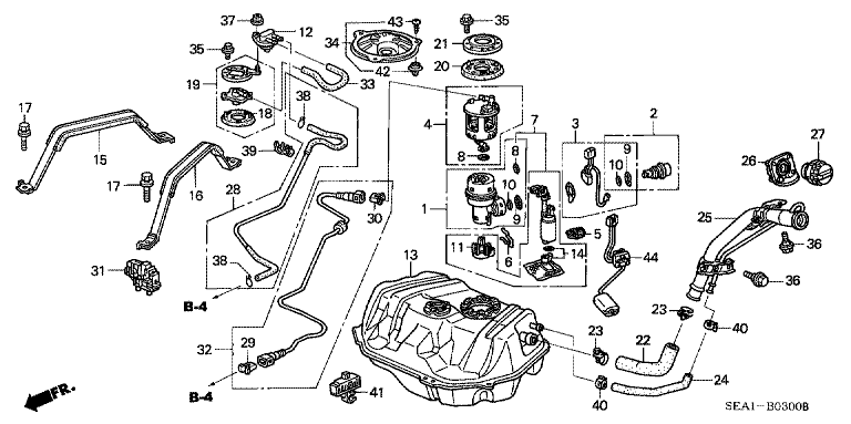 Fuel tank (2WD)