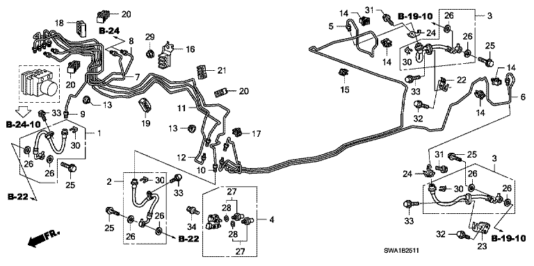 Brake line (VSA) (2)