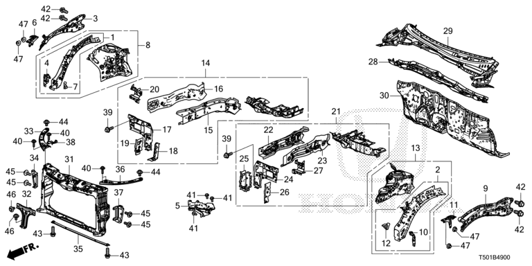 Front bulkhead / Dashboard