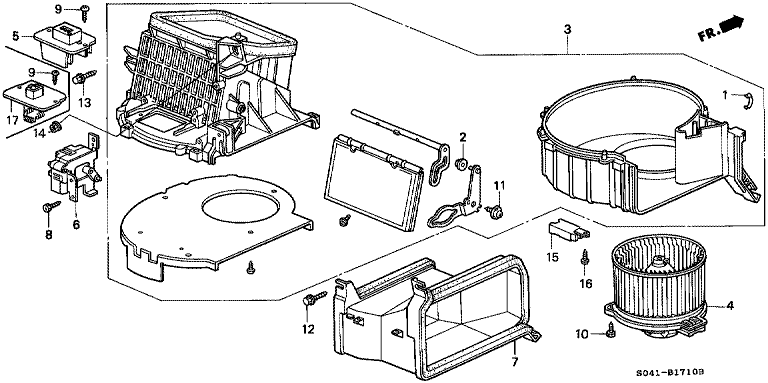 Heater blower