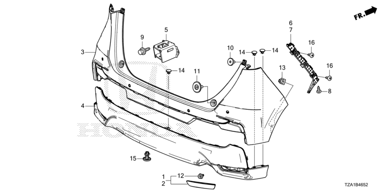 Rear bumper (3)