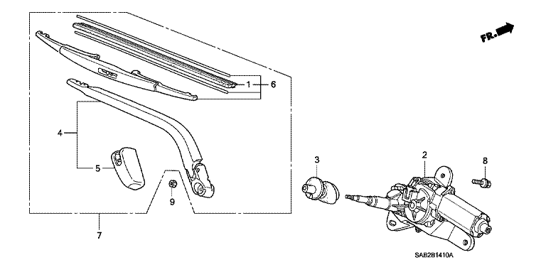 Rear wiper