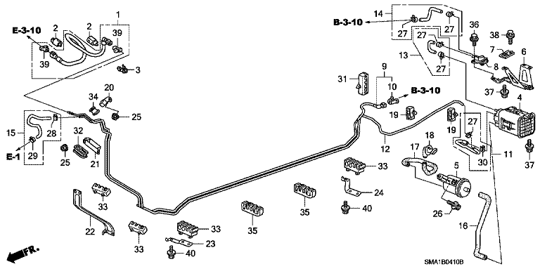 Fuel pipe (4WD)