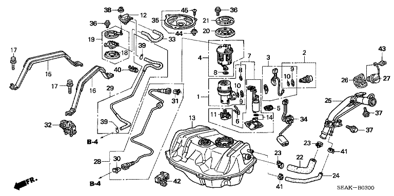 Fuel tank (2WD)