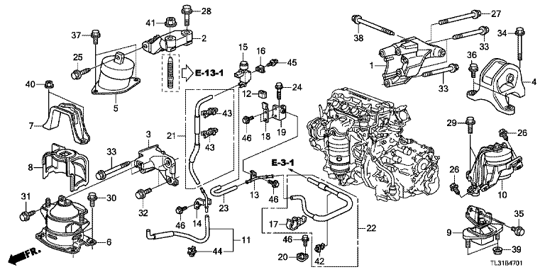 Engine mount (2.0L)