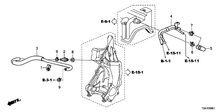 Breather pipe (2.4L)