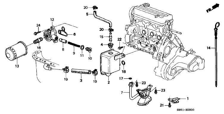 Breather chamber/oil filter (carburetor)