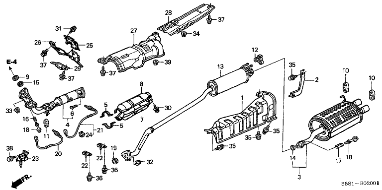Exhaust pipe/silencer