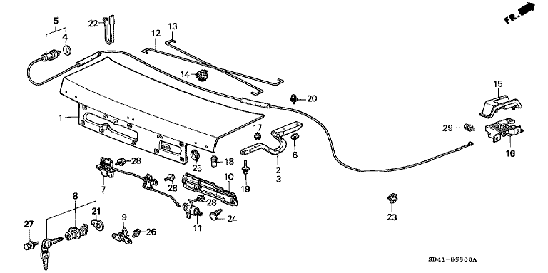 Trunk lid