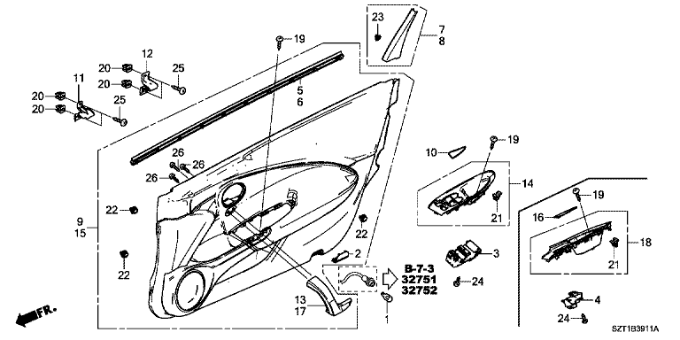 Door lining
