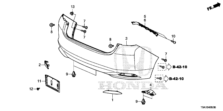 Rear bumper (100,500,600)