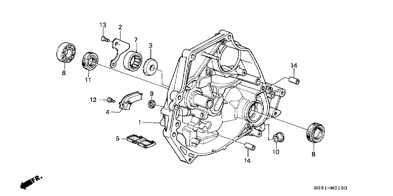 Clutch case (carburetor)