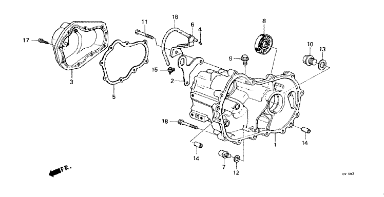 Transmission case (1600)