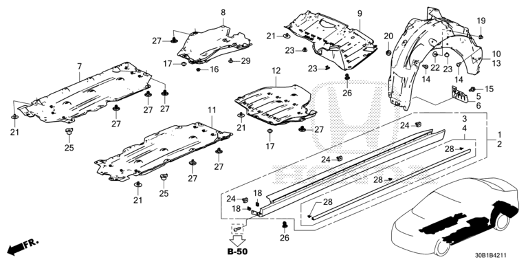 Undercover / rear inner fender