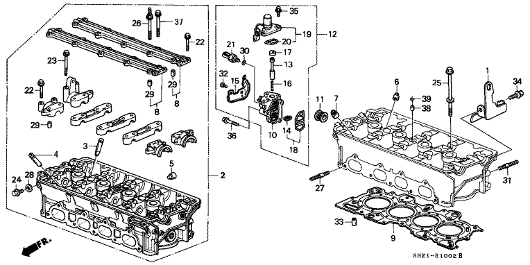 Cylinder head (DOHC VTEC)