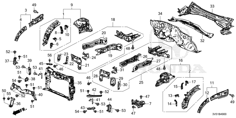 Front bulkhead / Dashboard