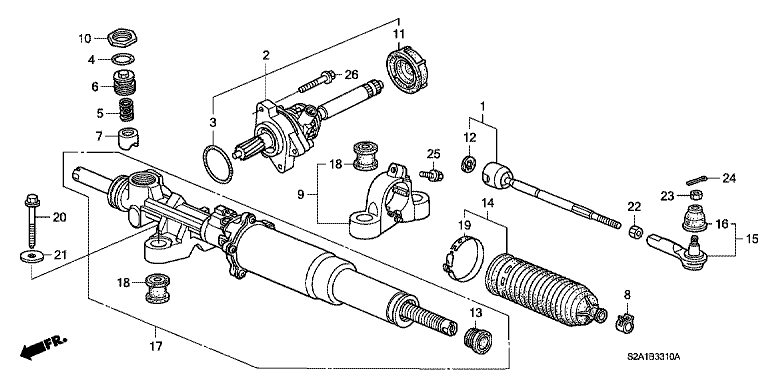 Power steering gearbox