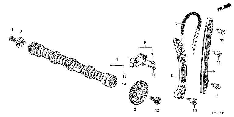 Camshaft/Cam Chain (2.0L)