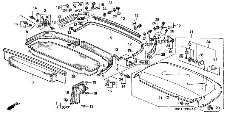 Rear tray mat