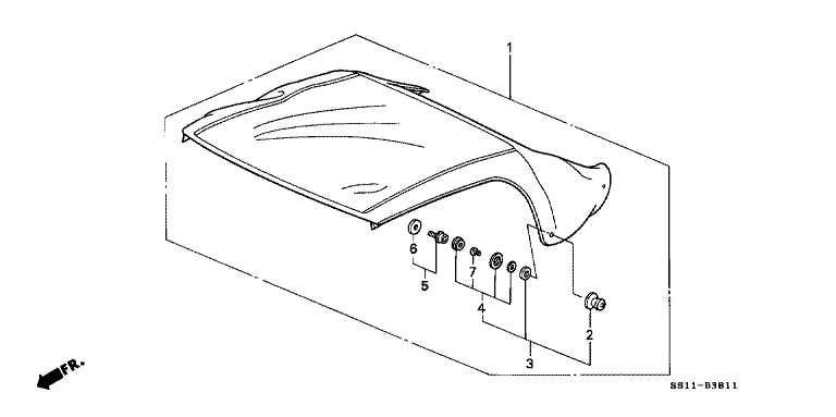 Soft top repair kit