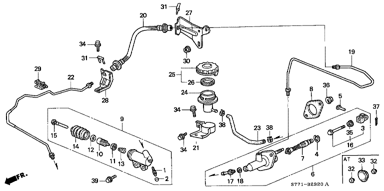 46995-S04-000 Bracket A, Clutch Pipe Honda | YoshiParts