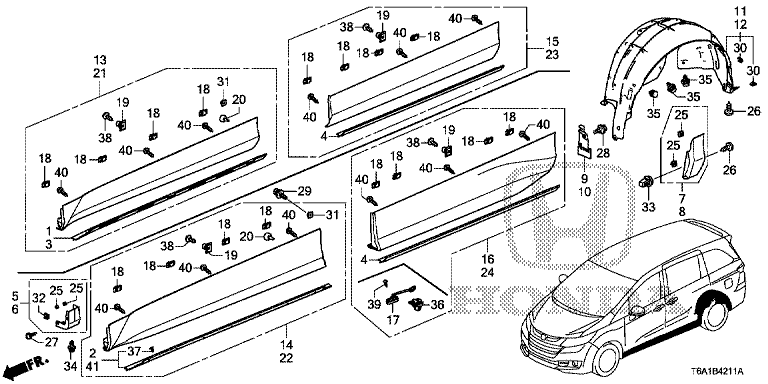 Garnish/Rear inner fender