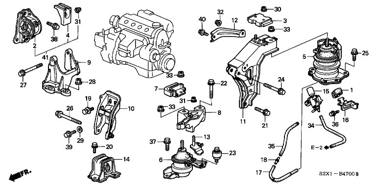 Engine Mount (L4) (2WD)