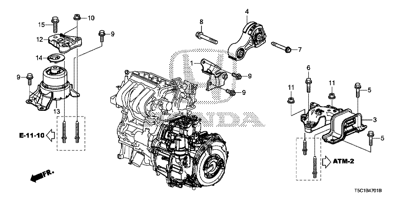 Engine mount (4WD)