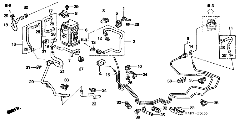 Fuel pipe (2WD)