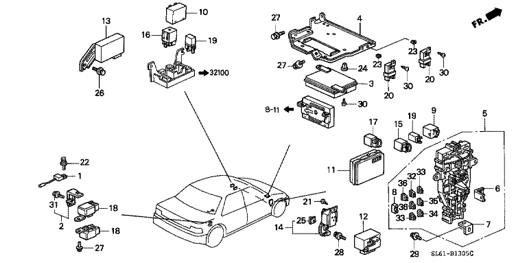 Control unit (interior)