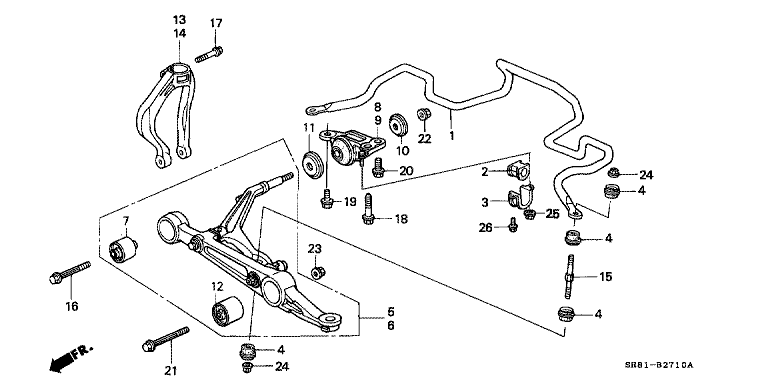Front stabilizer / Front lower arm