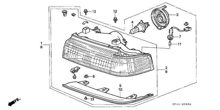 Headlight (Irregular Type)