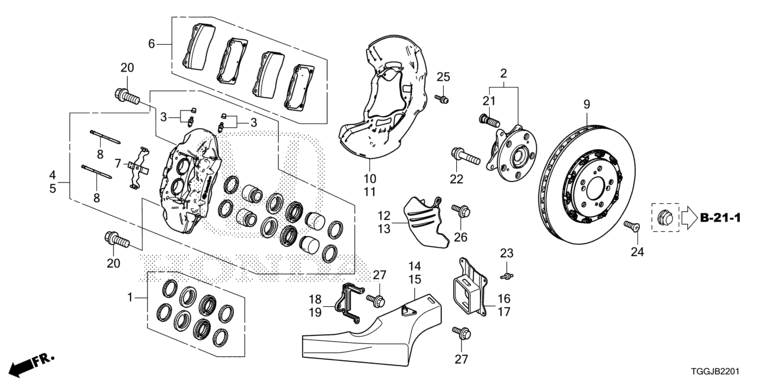 Front brake (TYPE R)