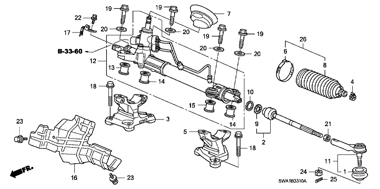 Power steering gearbox