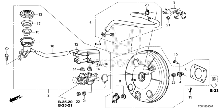 Brake master cylinder/master power