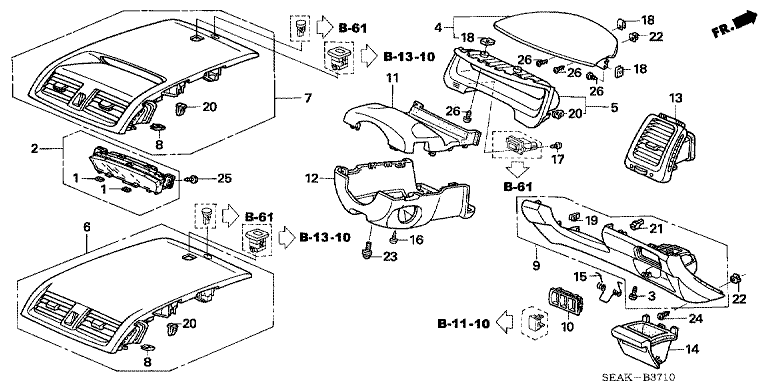 Instrument Panel Garnish (Driver Side)
