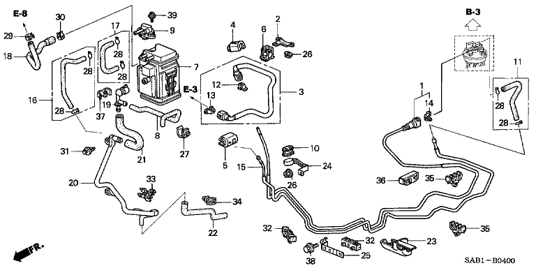 Fuel pipe (2WD)