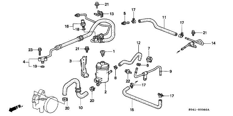 Power steering hose/pipe