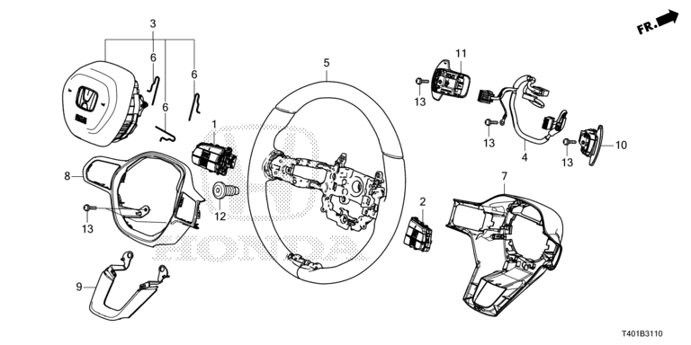 Steering wheel (SRS)