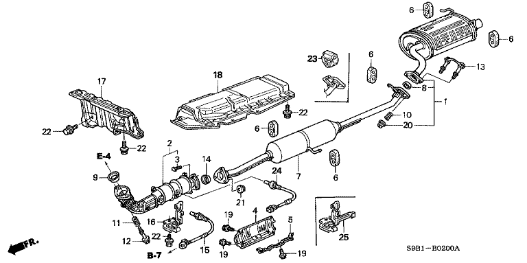 Exhaust pipe/silencer