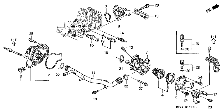 Water pump/sensor (2.2VI)