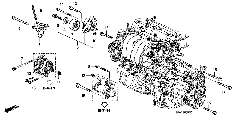 Engine mounting bracket (2.0L)