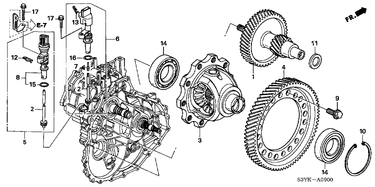 Differential Gear/Speedometer Gear